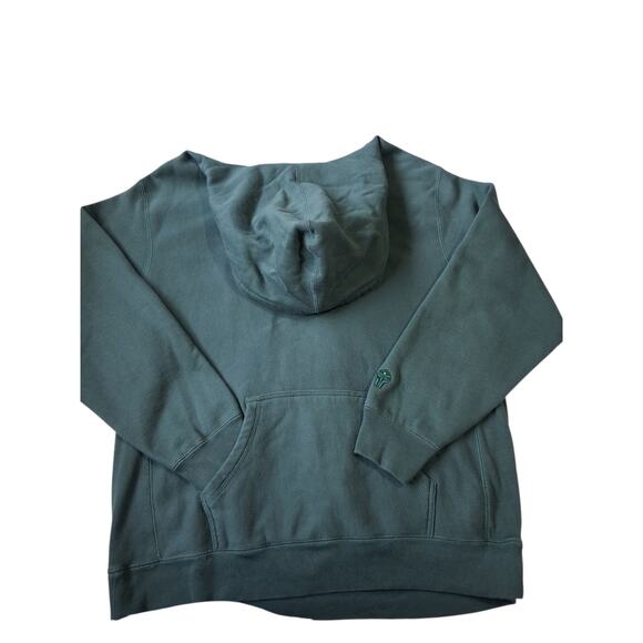 Vtg Gas Drawls Mens size 2X Doom Graffiti Green Grungecore Streetwear Hoodie 90s - Picture 2 of 13